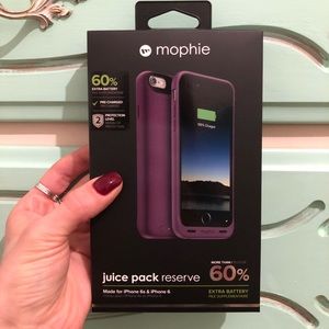 Mophie Juice Pack Reserve Case - 6/6S - Purple